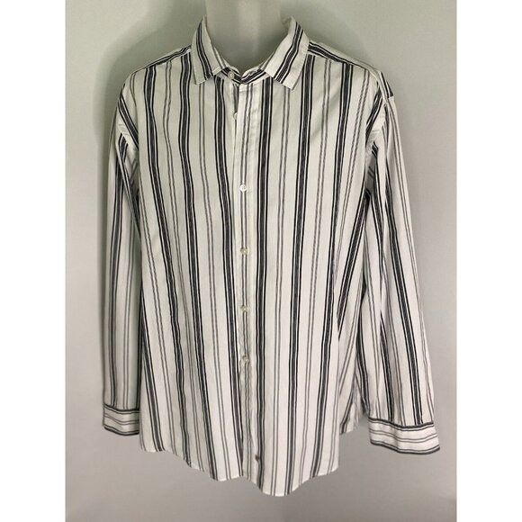Ralph Lauren Vintage Ralph Lauren Polo Jeans White and Black Button Down Size US XL / EU 56 / 4 - 10 Thumbnail