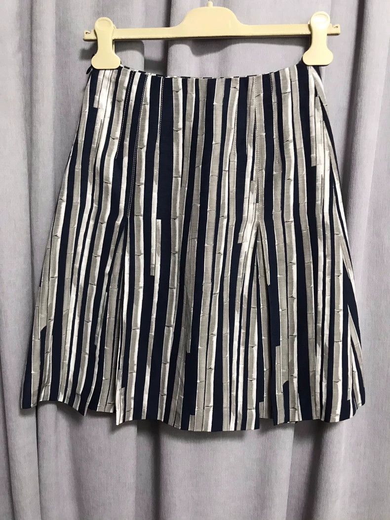 Loro Piana LORO PIANA Silk linen three-dimensional fit cut waist plea Size 25" / US 0 / IT 36 - 5 Thumbnail
