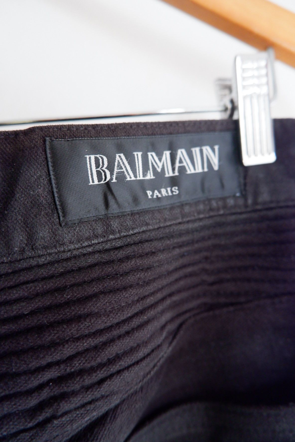 Balmain BALMAIN Christophe Decarnine Biker Waxed Jeans Size US 33 - 5 Thumbnail