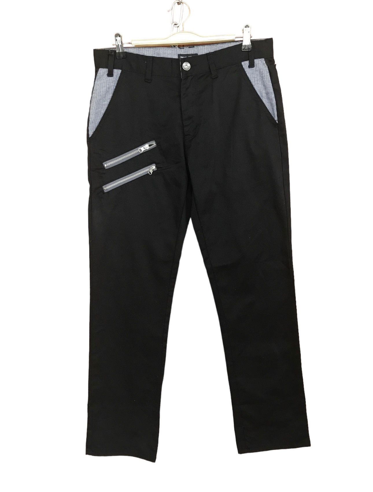 Comme des Garcons × Undercover Japanese Brand Multi Zipper Double Waist Khakis Pants Size US 33 - 1 Thumbnail