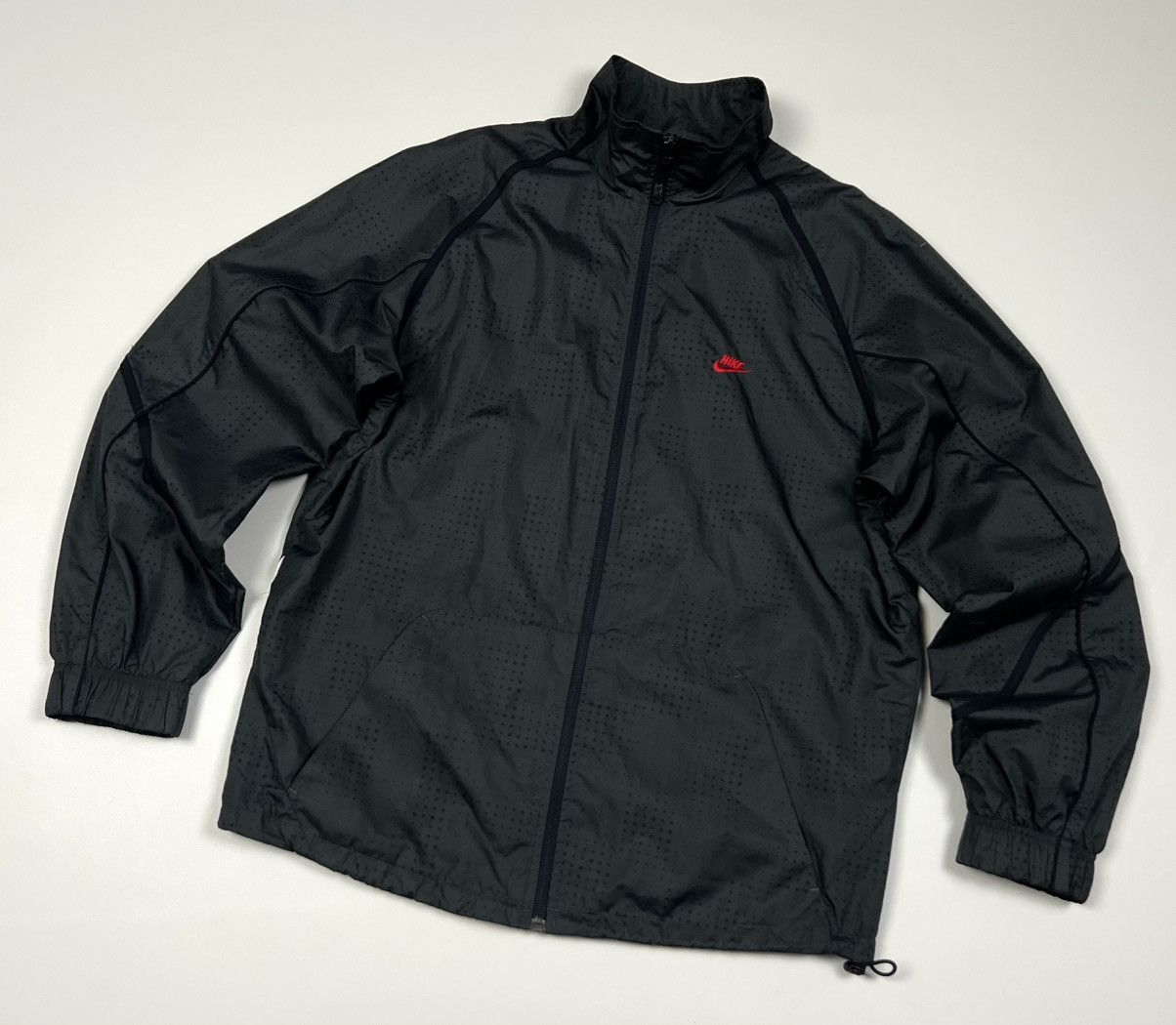 Nike Vintage Nike Black Nylon Y2K Zip Track Jacket Size M Size US M / EU 48-50 / 2 - 2 Thumbnail