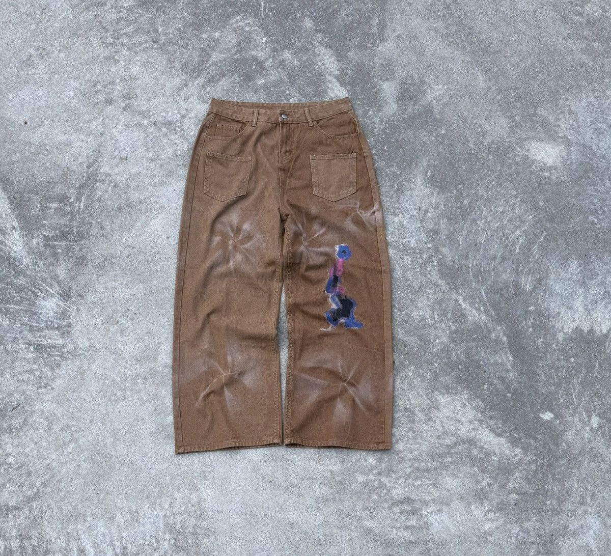Other Vintage Y2K streetwear swag track avantgarde wide pants Size US 34 / EU 50 - 2 Thumbnail