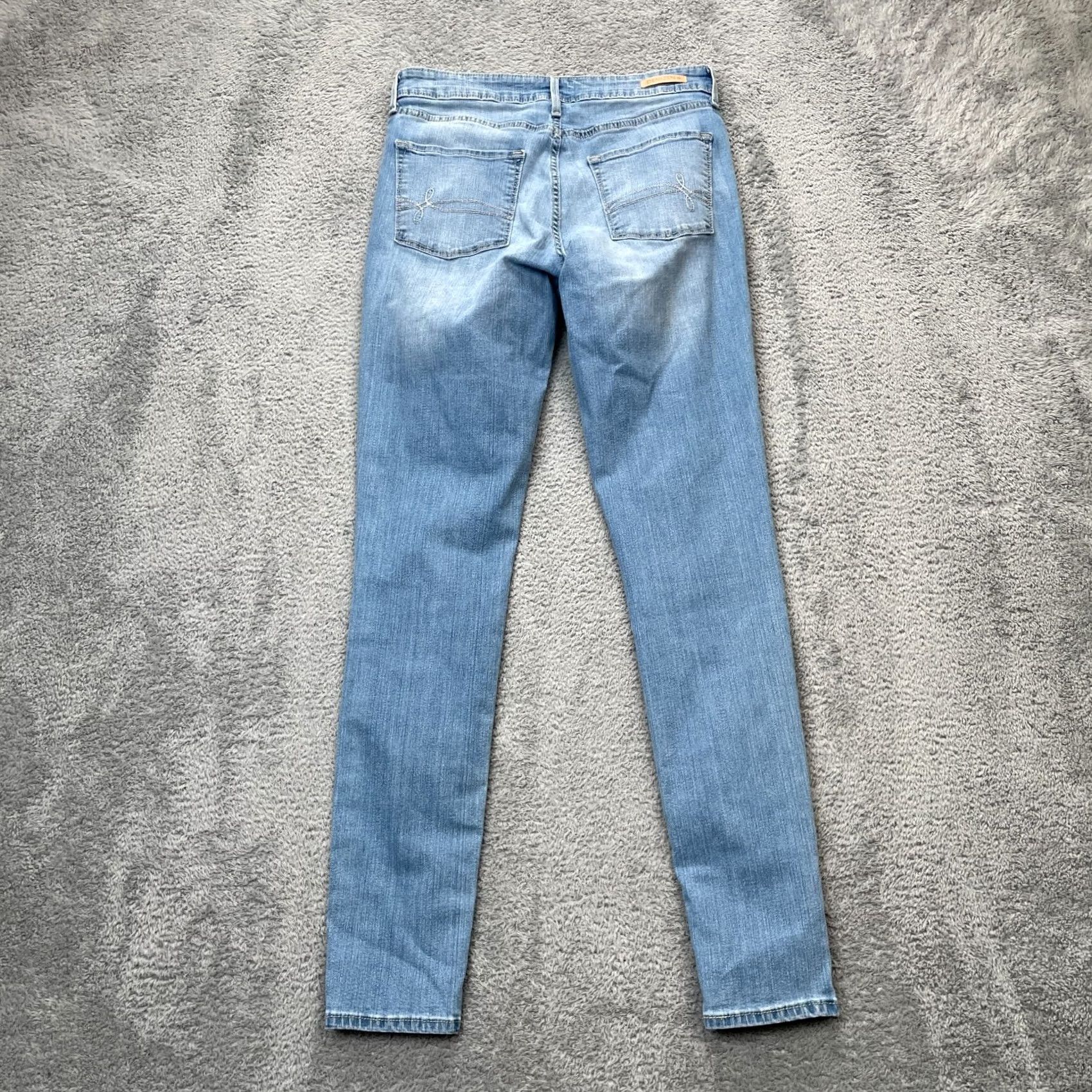 Levi's Levi's Jeans Womens 6 Blue Denim Skinny Leg Modern Cotton Logo Whiskered Denizen Size 30" / US 8 / IT 44 - 2 Thumbnail