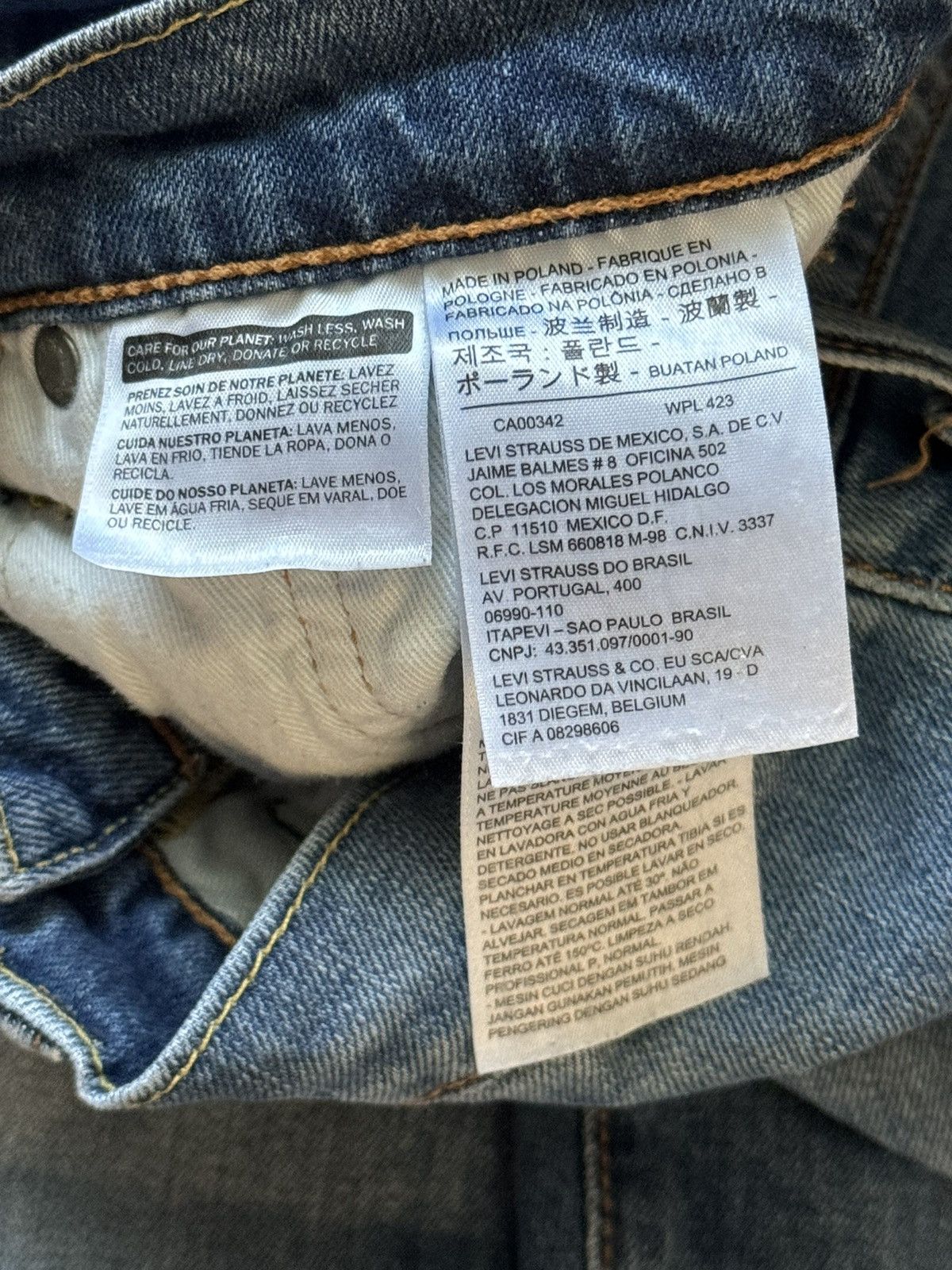 Levi's × Levi's Vintage Clothing × Vintage Levi’s 511 29/32 blue denim pant trouser Jean chino casual Size US 29 - 13 Thumbnail