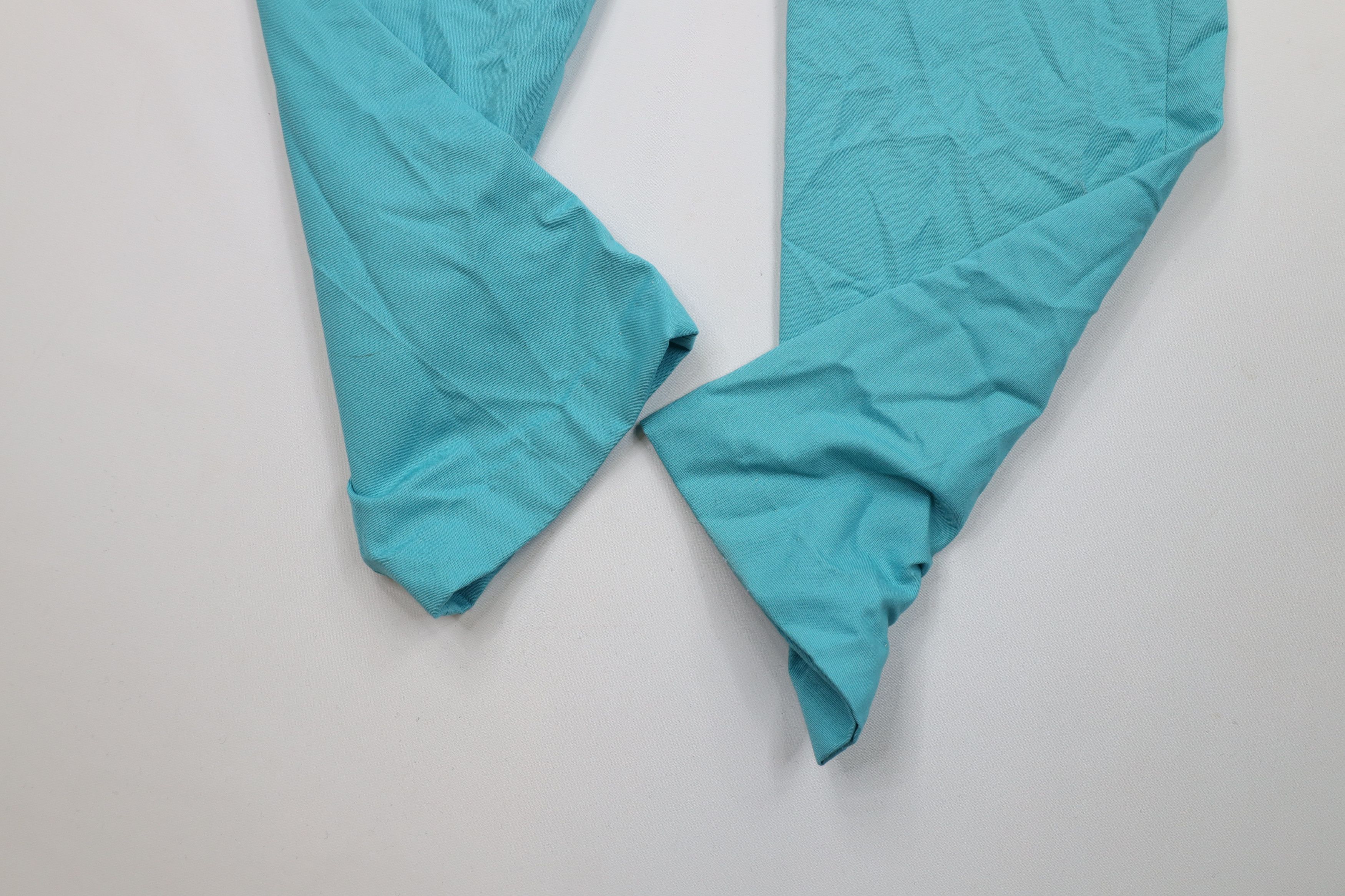 Vintage Vintage 70s Streetwear Flared Wide Leg Chino Pants Blue USA Size 27" / US 4 / IT 40 - 6 Thumbnail