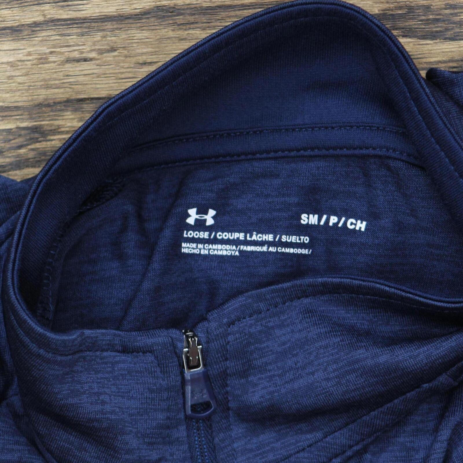 Under Armour Under Armour Zip Pullover Shirt Top 1668f7a4beb924 Blue S Size US S / EU 44-46 / 1 - 3 Thumbnail