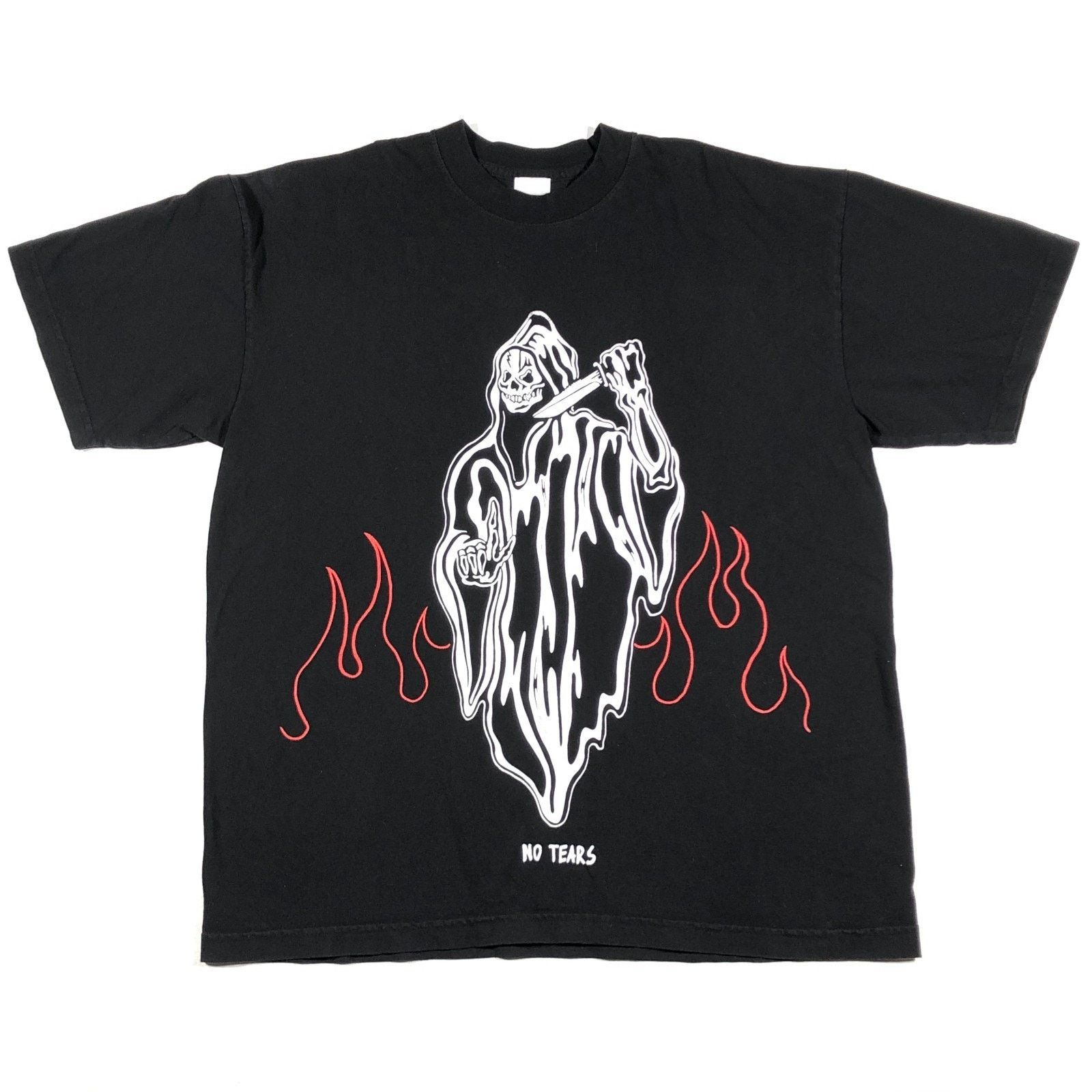 Warren Lotas Warren Lotas No Tears Grim Reaper Flame Tee T Shirt Black Size US L / EU 52-54 / 3 - 1 Thumbnail