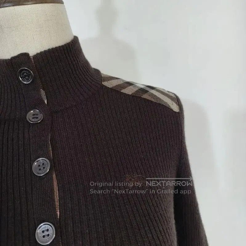 Burberry Burberry Brown Wool Long Sleeve Sweater. Size M / US 6-8 / IT 42-44 - 2 Thumbnail