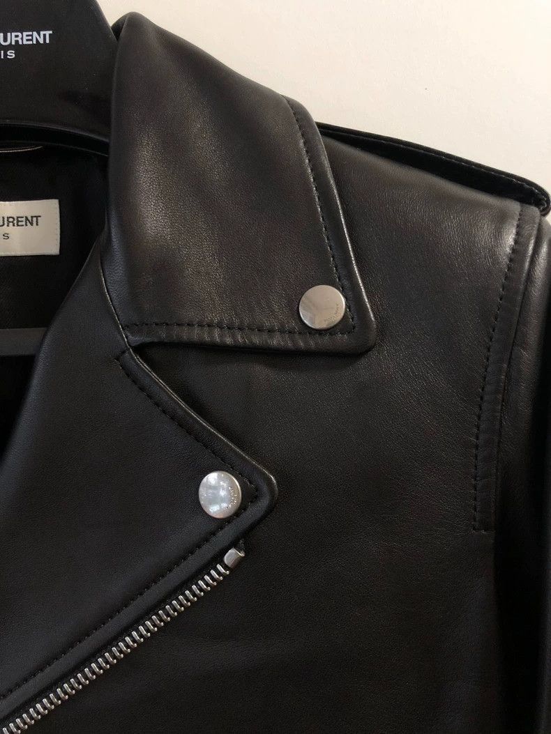 Saint Laurent Paris 16FW motorcycle jacket-2506