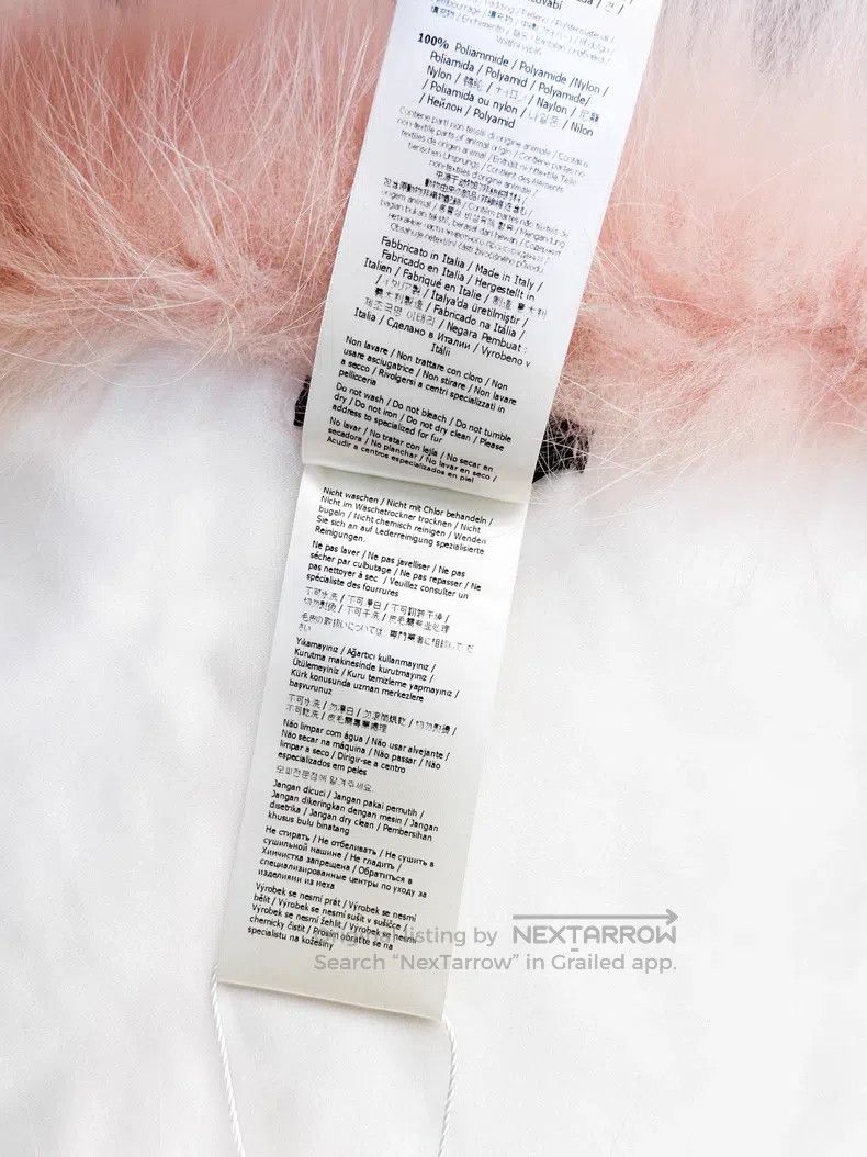 Fendi Fendi Pinkish Orange Fox Fur Logo Scarf Size ONE SIZE - 5 Thumbnail