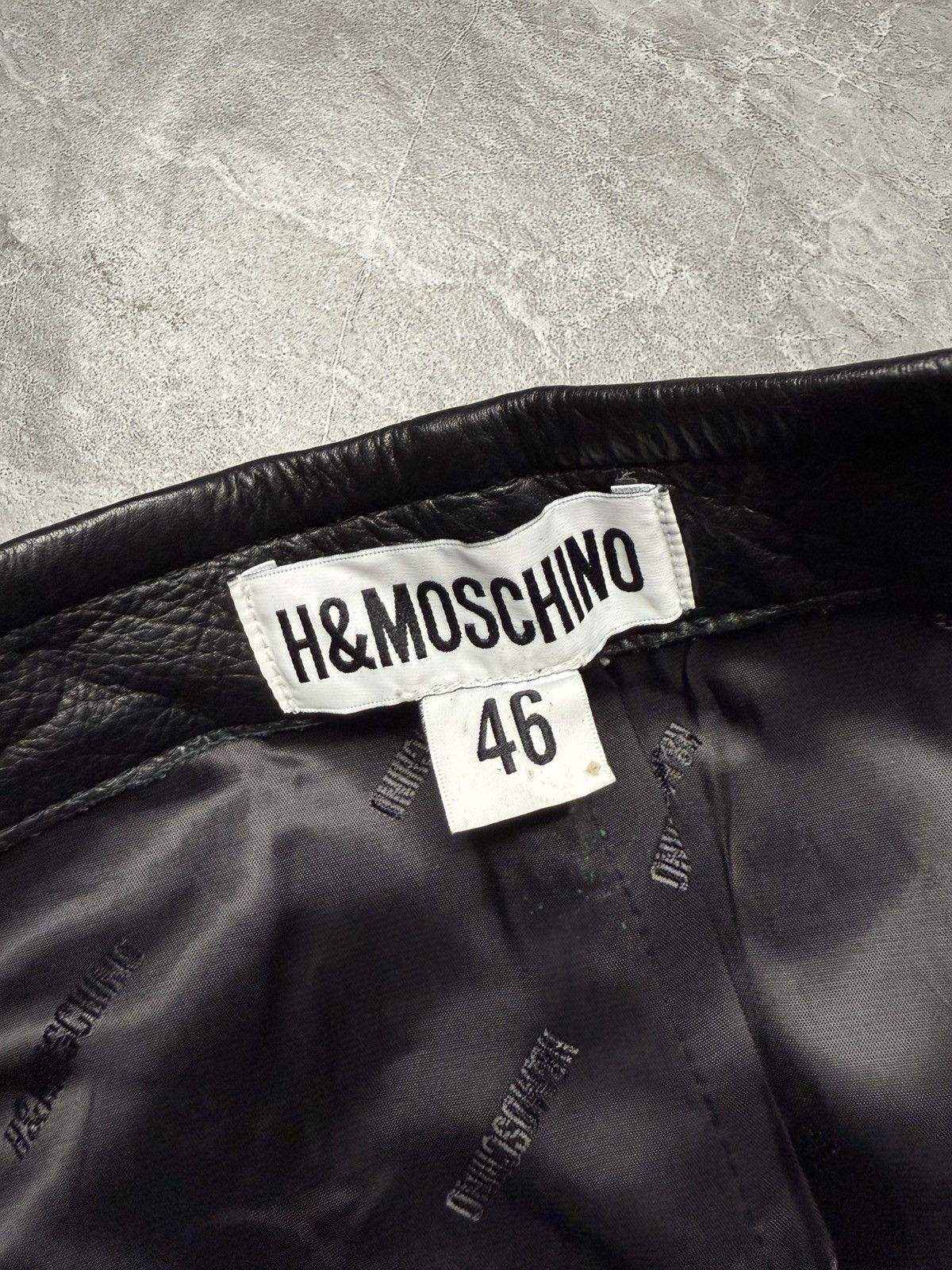 H&M × Moschino H&M x Moschino By jeremy Scott Leather Biker Pants Size US 29 - 9 Thumbnail