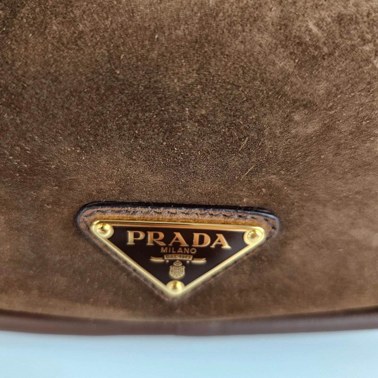 Prada PRADA Darling Mini $2850 Cacao Suede Bucket Bag Size ONE SIZE - 2 Thumbnail