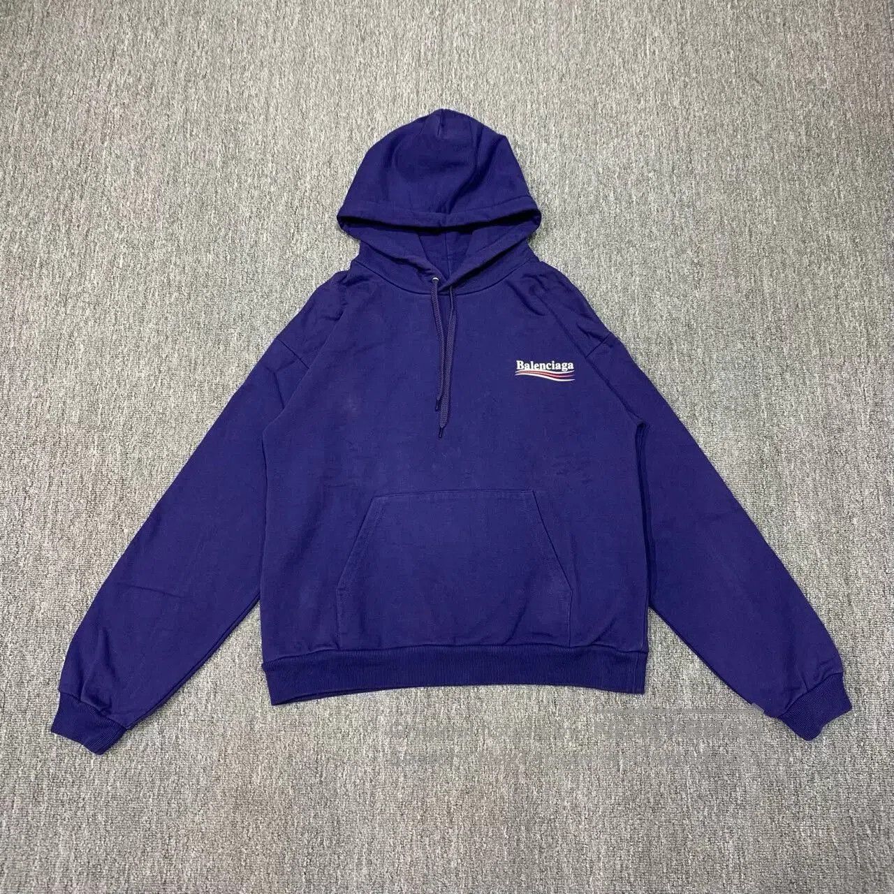Balenciaga Balenciaga Blue Hoodie Sweatshirt M Size. Size US M / EU 48-50 / 2 - 1 Thumbnail