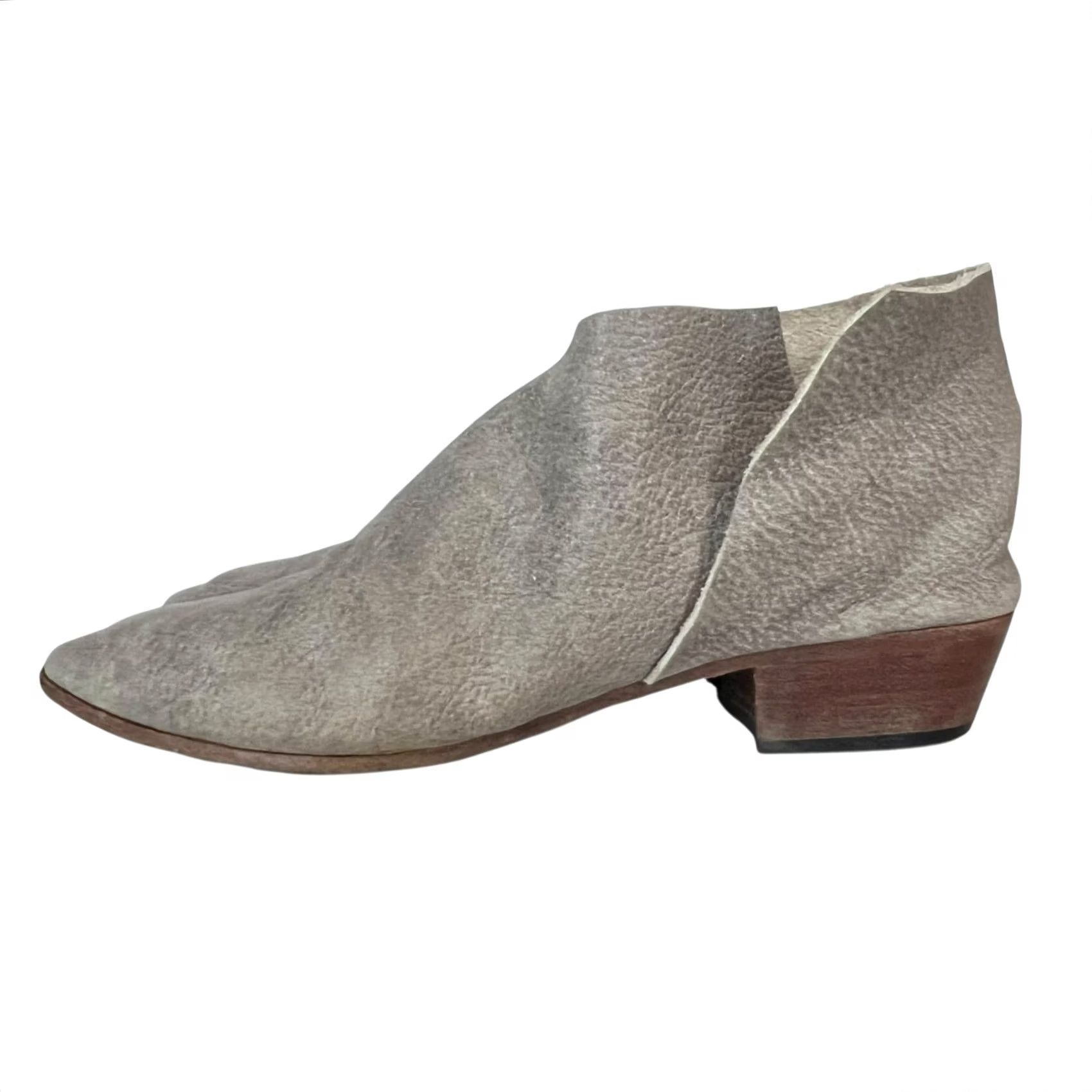 Vintage Elizabeth Suzann Sevilla Smith Terilyn Leather Booties Women’s Gray 39 / 8-8.5 Size US 8 / IT 38 - 4 Thumbnail