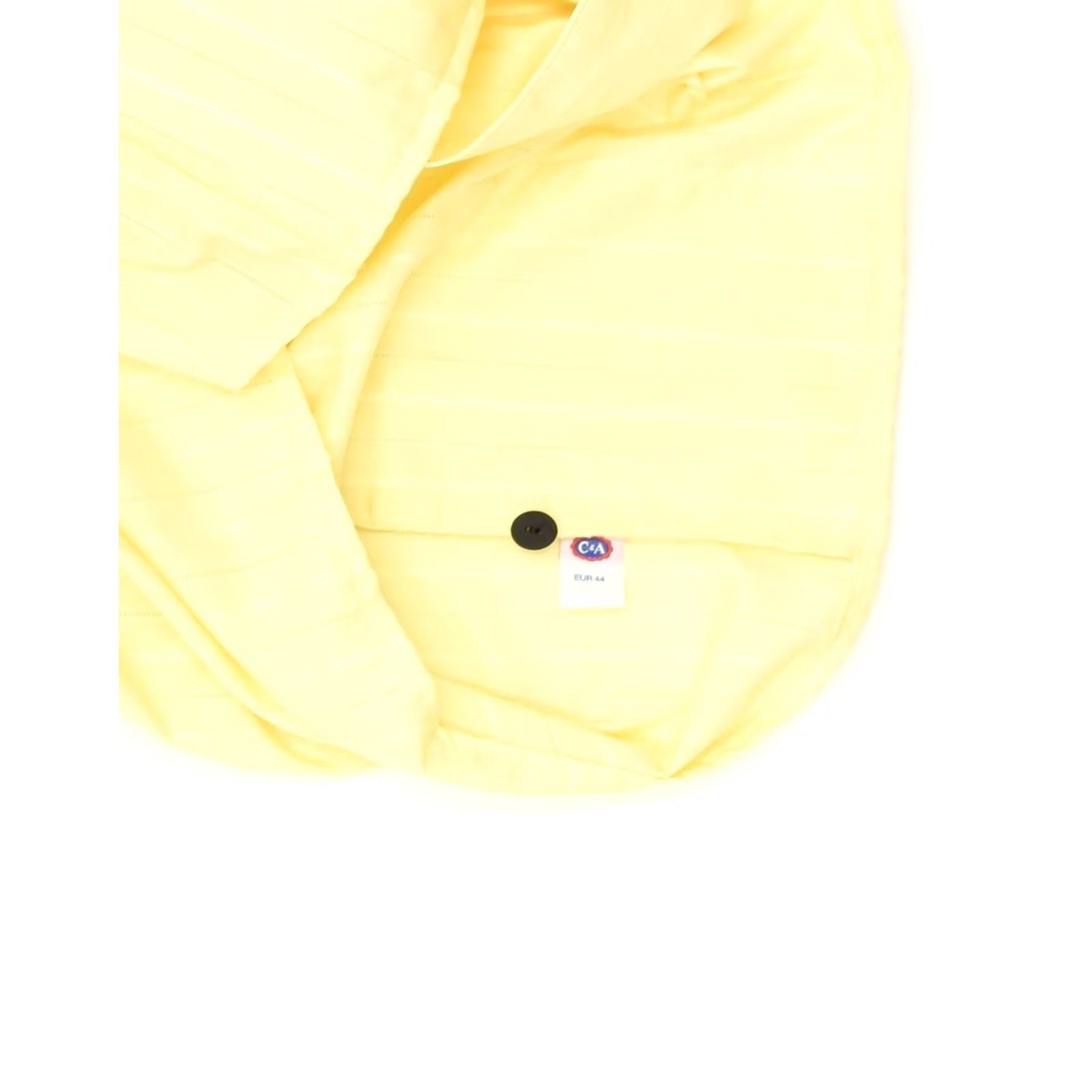 C&A C & A Blazer Jacket Womens XL EU 44 Yellow Short Sleeve Double Breasted FL02 Size 40" / US 18 - 3 Thumbnail