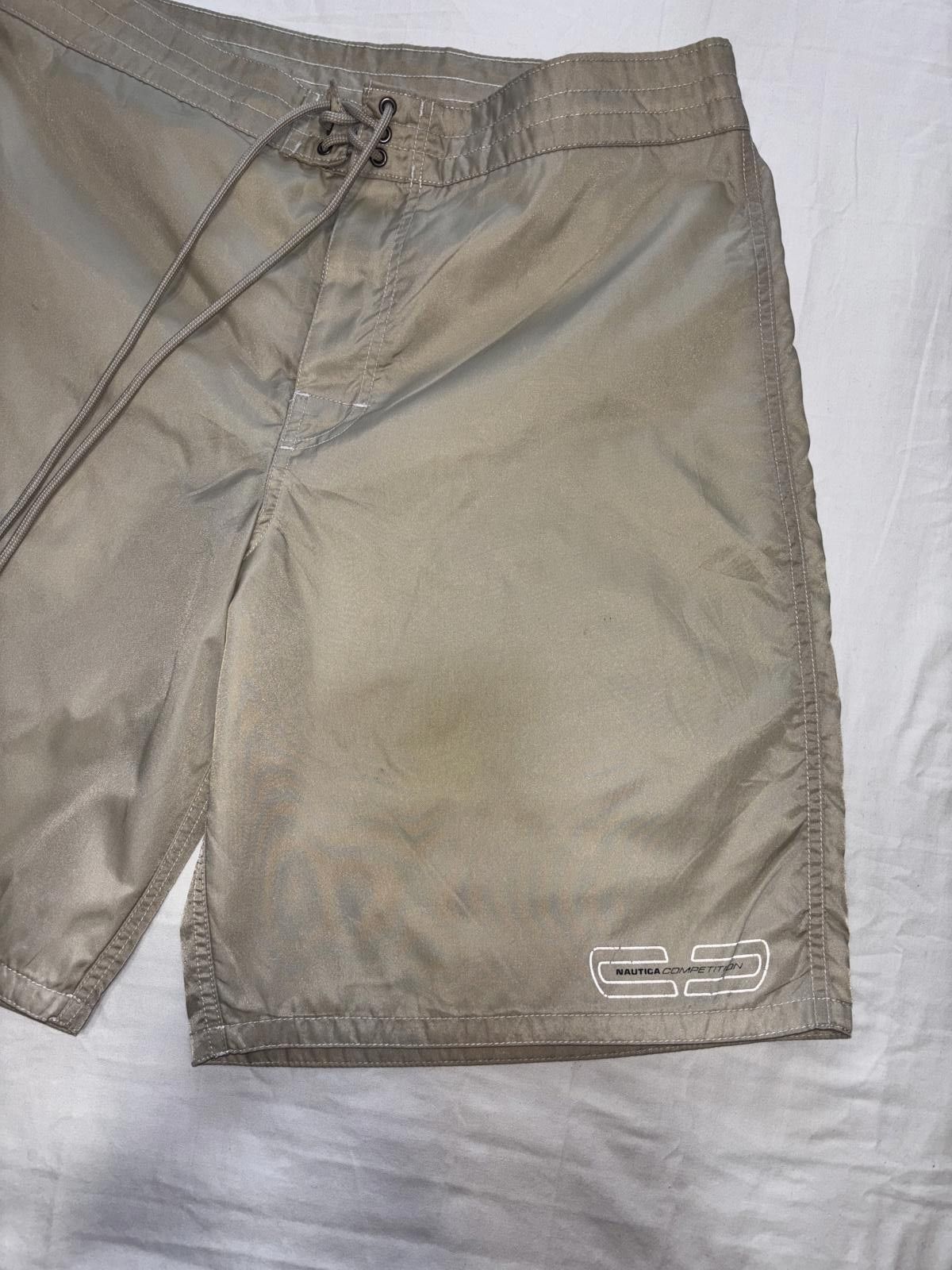 Nautica Nautica Competition Men's Swim Shorts - Beige, 34W Size US 34 / EU 50 - 12 Thumbnail