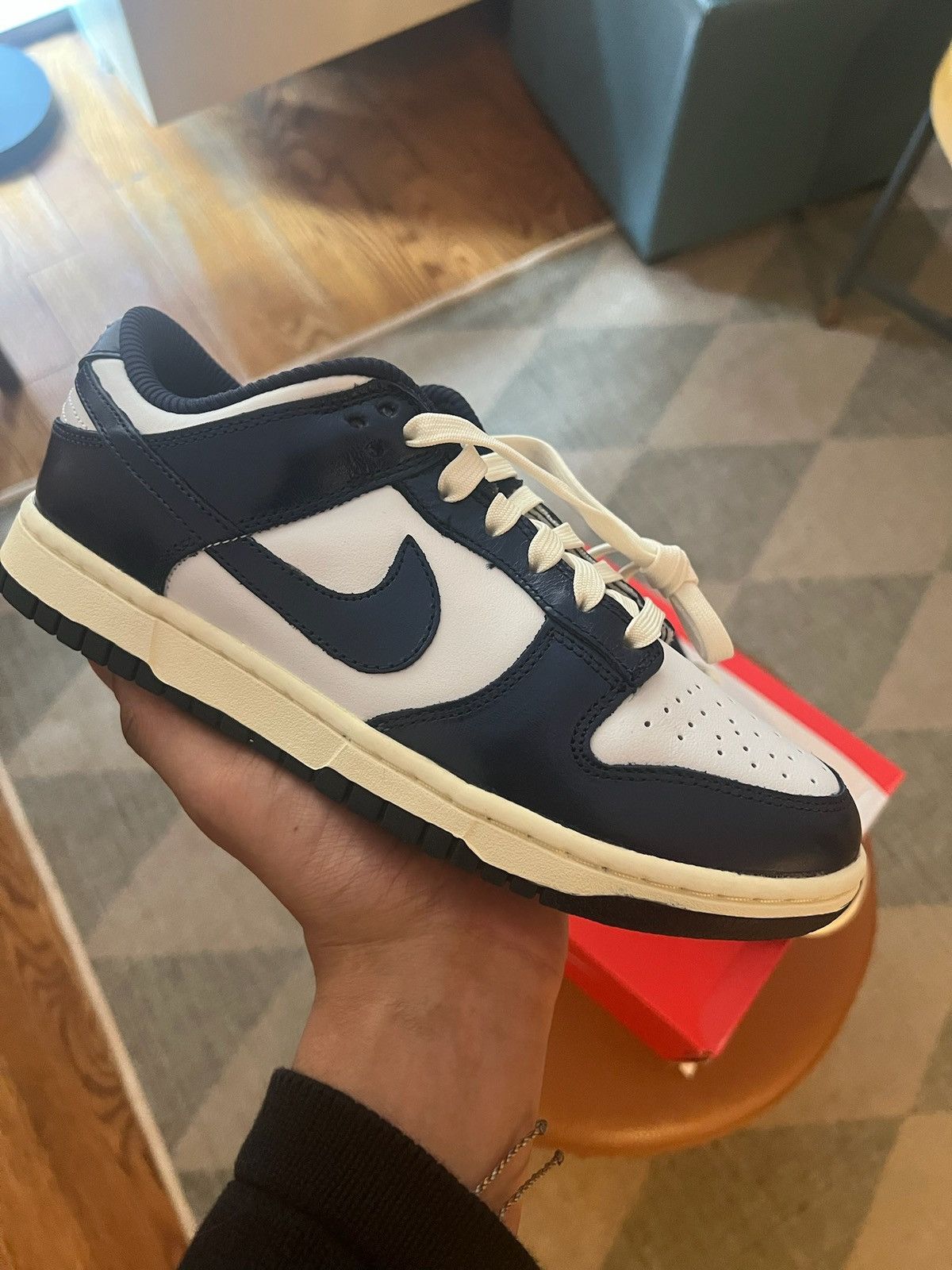 Nike Nike Dunk Low PRM - Vintage Navy ( SZ W8) Size US 8 / IT 38 - 9 Thumbnail