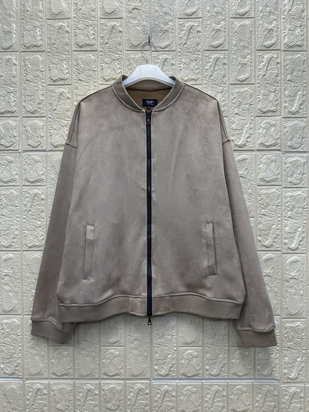 BEAMS 24SS Vintaga Leather zip blouson