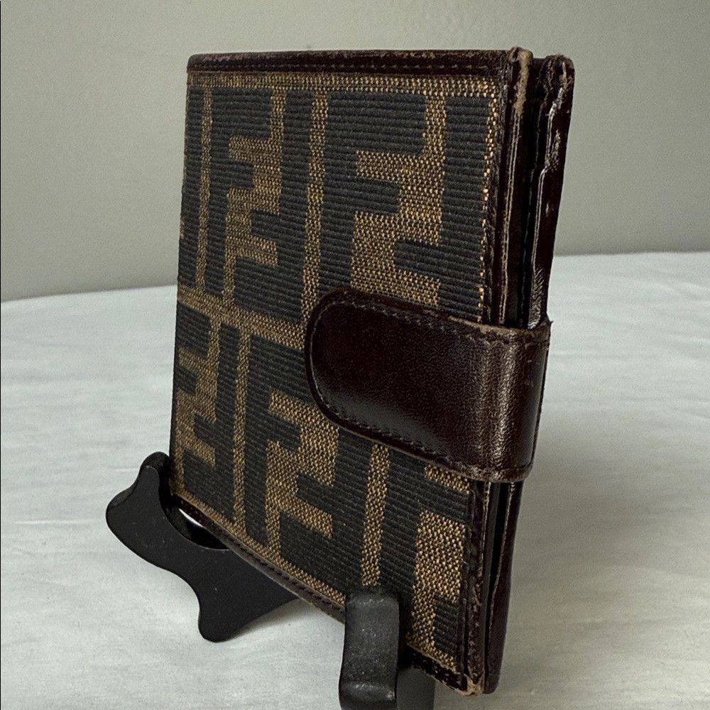 Fendi Fendi Zucca Monogram Bifold Wallet w/ Snap Closure Vintage Size ONE SIZE - 3 Thumbnail