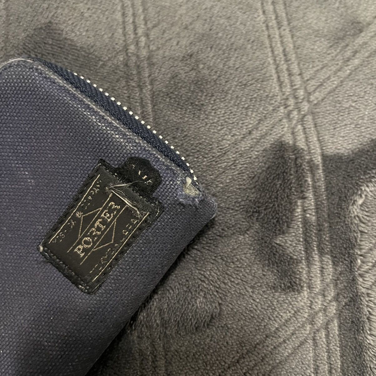 Stussy 2018 STUSSY x PORTER ZIP CANVAS WALLET MADE IN JAPAN L BLUE Size ONE SIZE - 3 Thumbnail
