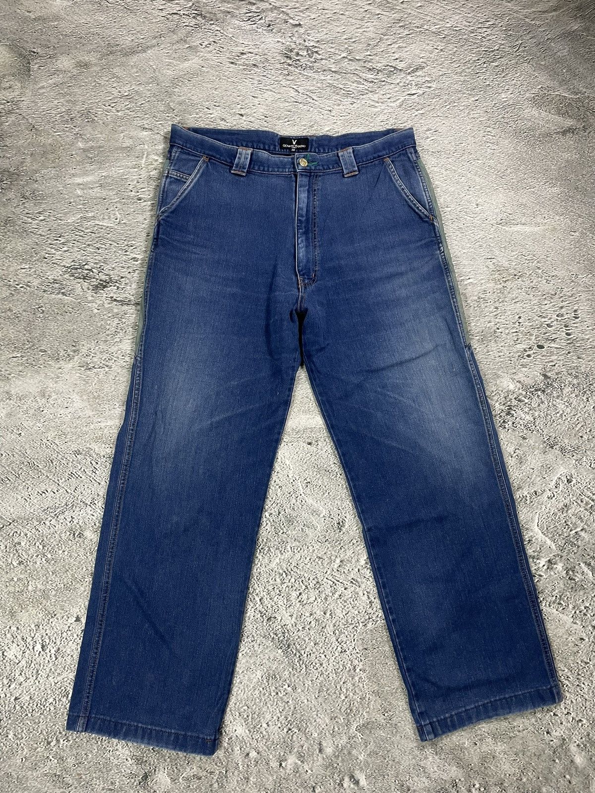 Giovanni Valentino Giovanni Valentino Jeans vintage baggy embroidery Size US 38 / EU 54 - 5 Thumbnail