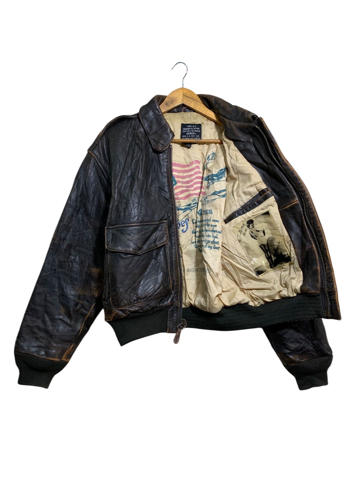Other 🔥VTG AVIREX LEATHER JACKETS TYPE A2 Size US S / EU 44-46 / 1 - 1 Thumbnail