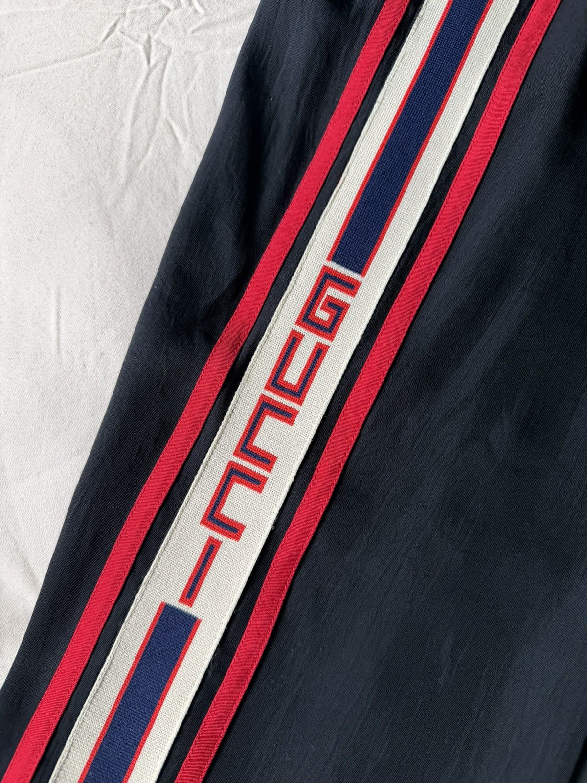 Gucci Gucci Pants Black w/ Web Stripe Logo Size US 32 / EU 48 - 3 Thumbnail