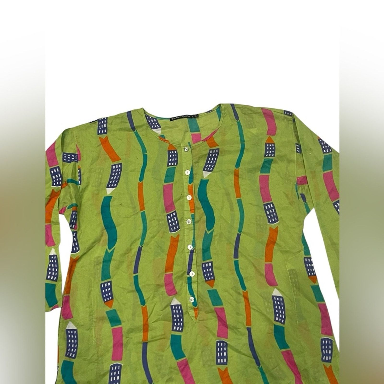 Other GUDRUN SJÕDEN Organic Cotton Blend print Tunic Top SZ:L Size L / US 10 / IT 46 - 2 Thumbnail