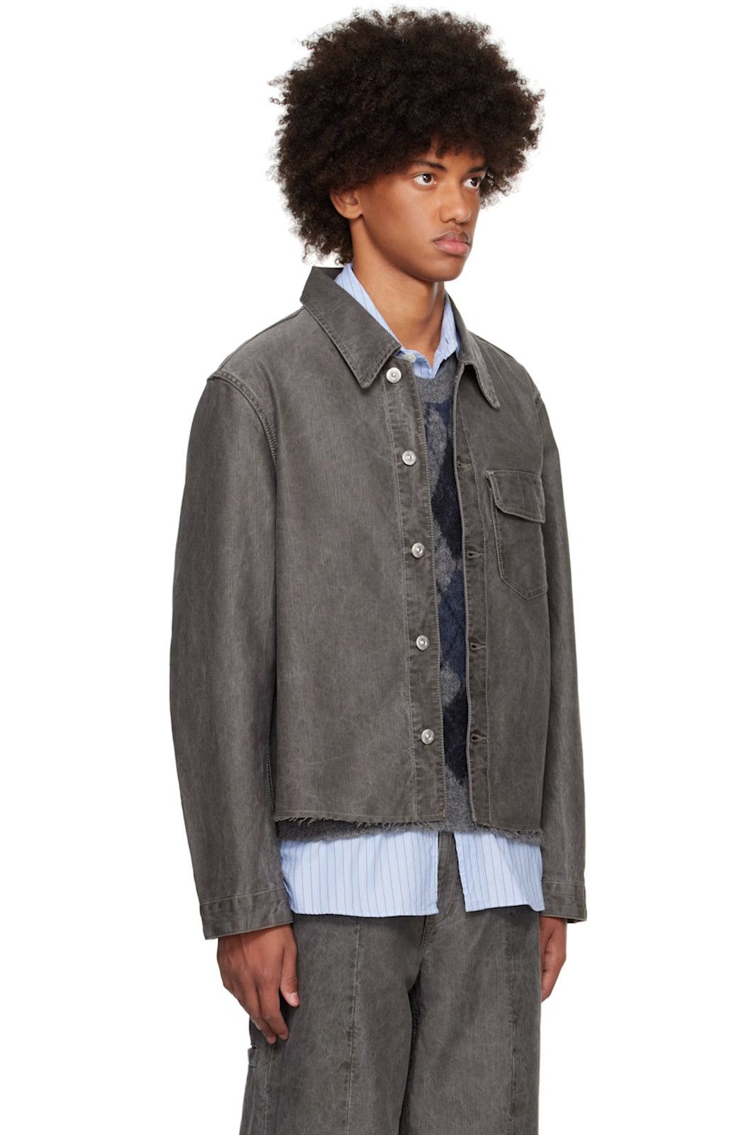 Our Legacy Rebirth Jacket Olive Black Wash Size US M / EU 48-50 / 2 - 9 Thumbnail