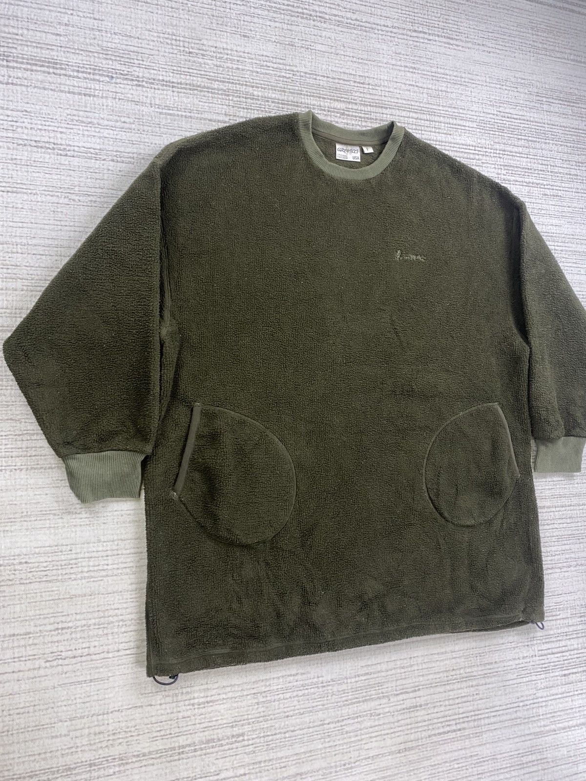 Gramicci Vintage Gramicci USA Rare Olive Green Baggy Style Sweatshirt Size US XL / EU 56 / 4 - 3 Thumbnail