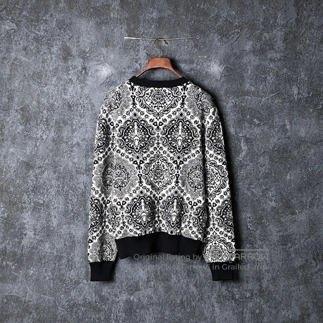 Dior black and white patterned pullover sweater. Size US XL / EU 56 / 4 - 1 Thumbnail
