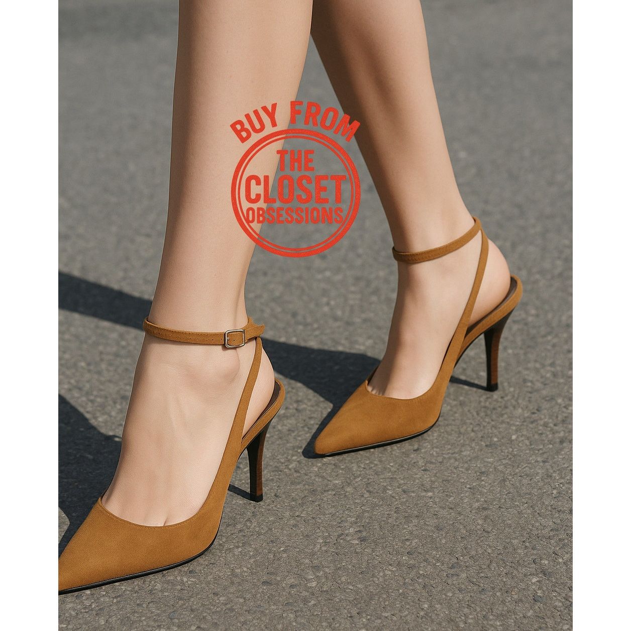 Zara ZARA Brown Leather Slingback Heels NWT Size US 9 / IT 39 - 8 Thumbnail