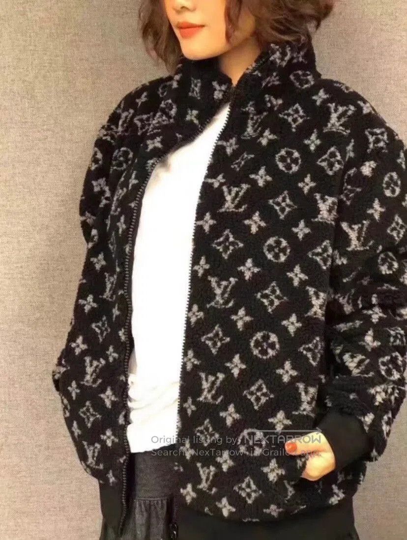 Louis Vuitton lv black monogram teddy jacket size XL. Size US XL / EU 56 / 4 - 5 Thumbnail