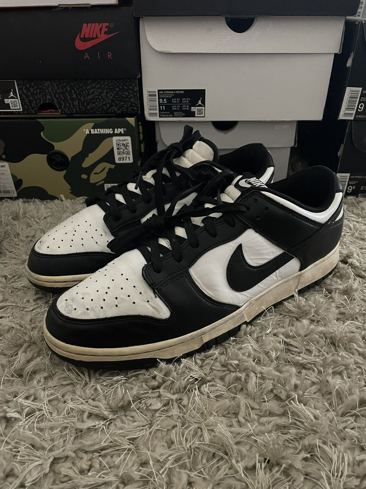 Nike Nike Dunk Low Panda Size US 12 / EU 45 - 1 Thumbnail