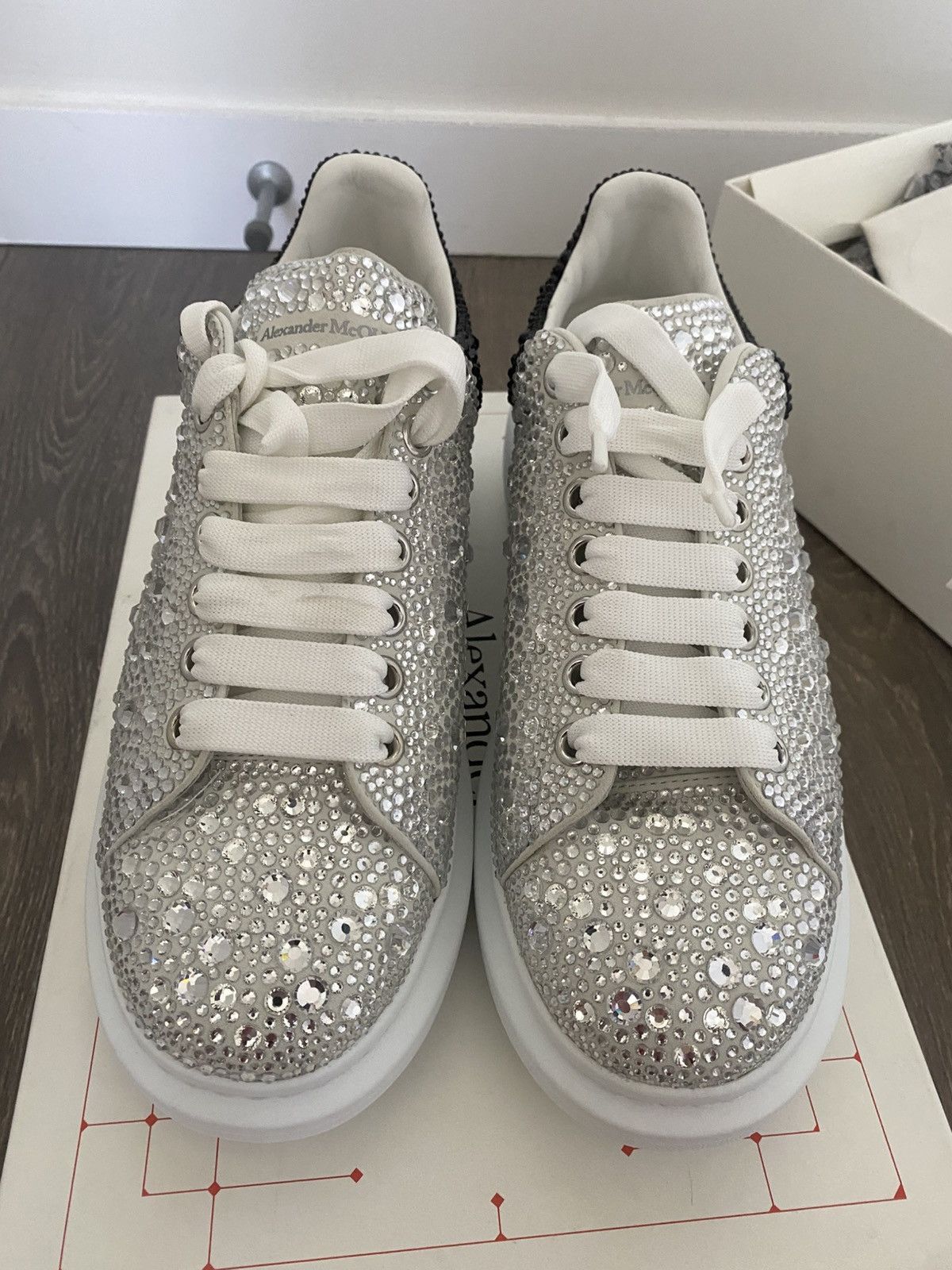Alexander McQueen Alexander McQueen Crystal Embellishment sneakers Size US 8 / EU 41 - 1 Thumbnail
