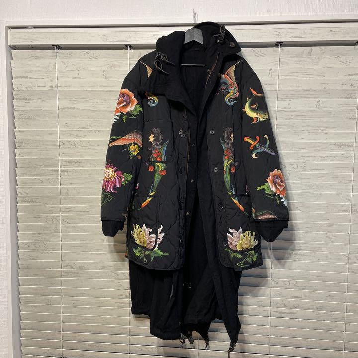Yohji Yamamoto Yohji Yamamoto POUR HOMME 03aw Tattoo Coat Size US L / EU 52-54 / 3 - 1 Thumbnail