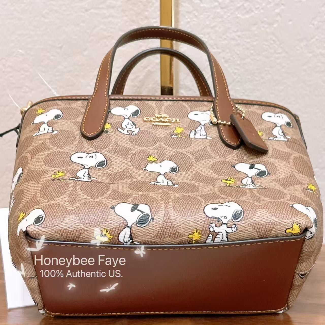 Coach Peanuts City Mini Tote Bag With Snoopy Print CBS83 Size ONE SIZE - 3 Thumbnail