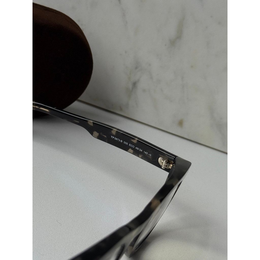 Tom Ford NEW Tom Ford FT5873-B Bluelight Frames in Havana Black Size ONE SIZE - 7 Thumbnail
