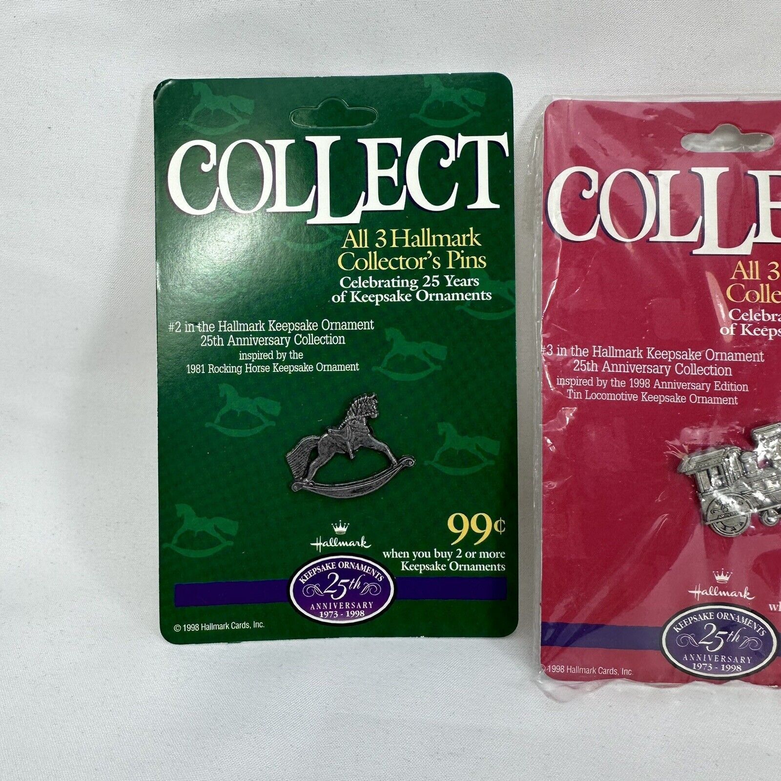 Other VTG 973-1998 Hallmark Collectors Pins 25th Anniversary Set 3 Size ONE SIZE - 3 Thumbnail