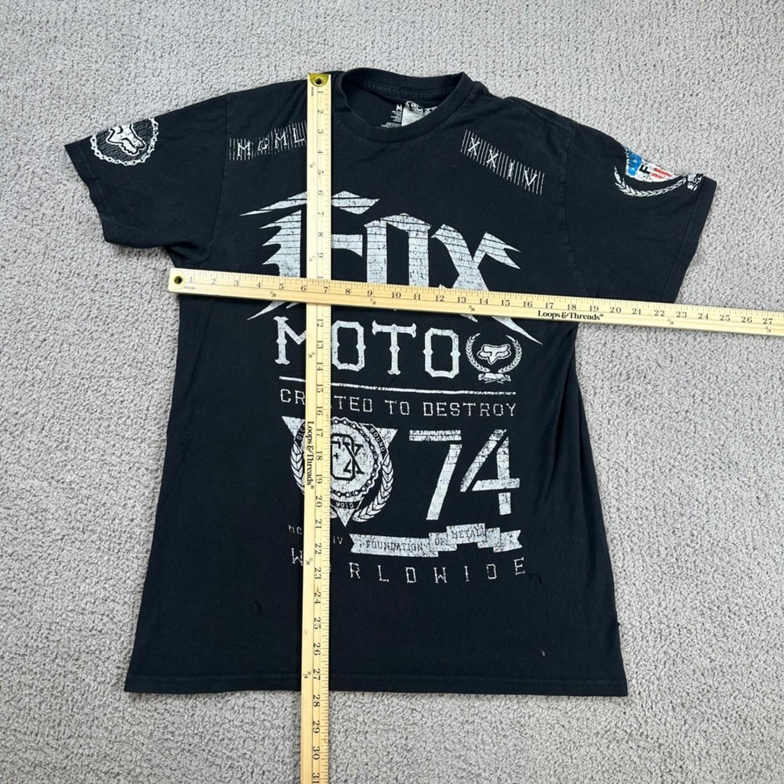 Fox Racing Fox Racing Moto T Shirt Mens M Black Motocross Size US M / EU 48-50 / 2 - 3 Thumbnail
