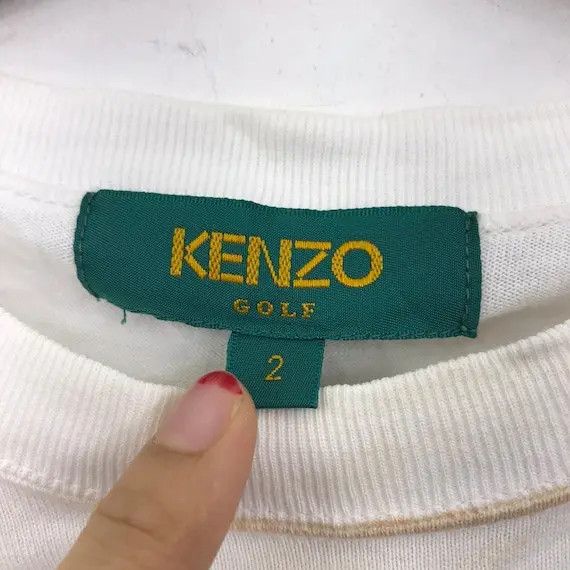 Kenzo Vtg KENZO PARIS FLORAL Painting Tee Shirt Single Stitches Size S / US 4 / IT 40 - 4 Thumbnail