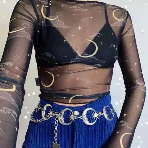 Japanese Brand Belts Womens Fashion Belt Hip High Waist Gold Silver Size ONE SIZE - 2 Thumbnail