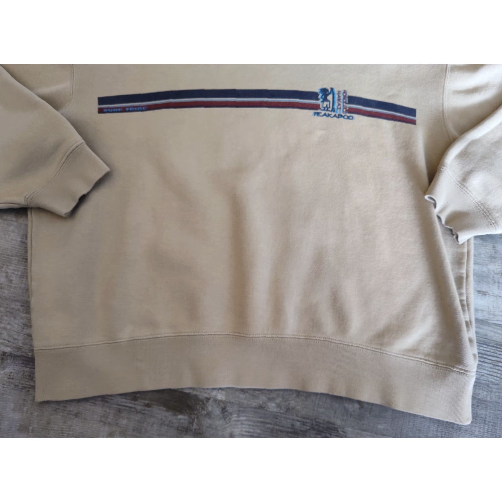 Vintage VINTAGE Surf Women's Crew Neck Sweatshirt Hawaii USA Surfing 90s Grunge Striped Fleece M Size M / US 6-8 / IT 42-44 - 5 Thumbnail