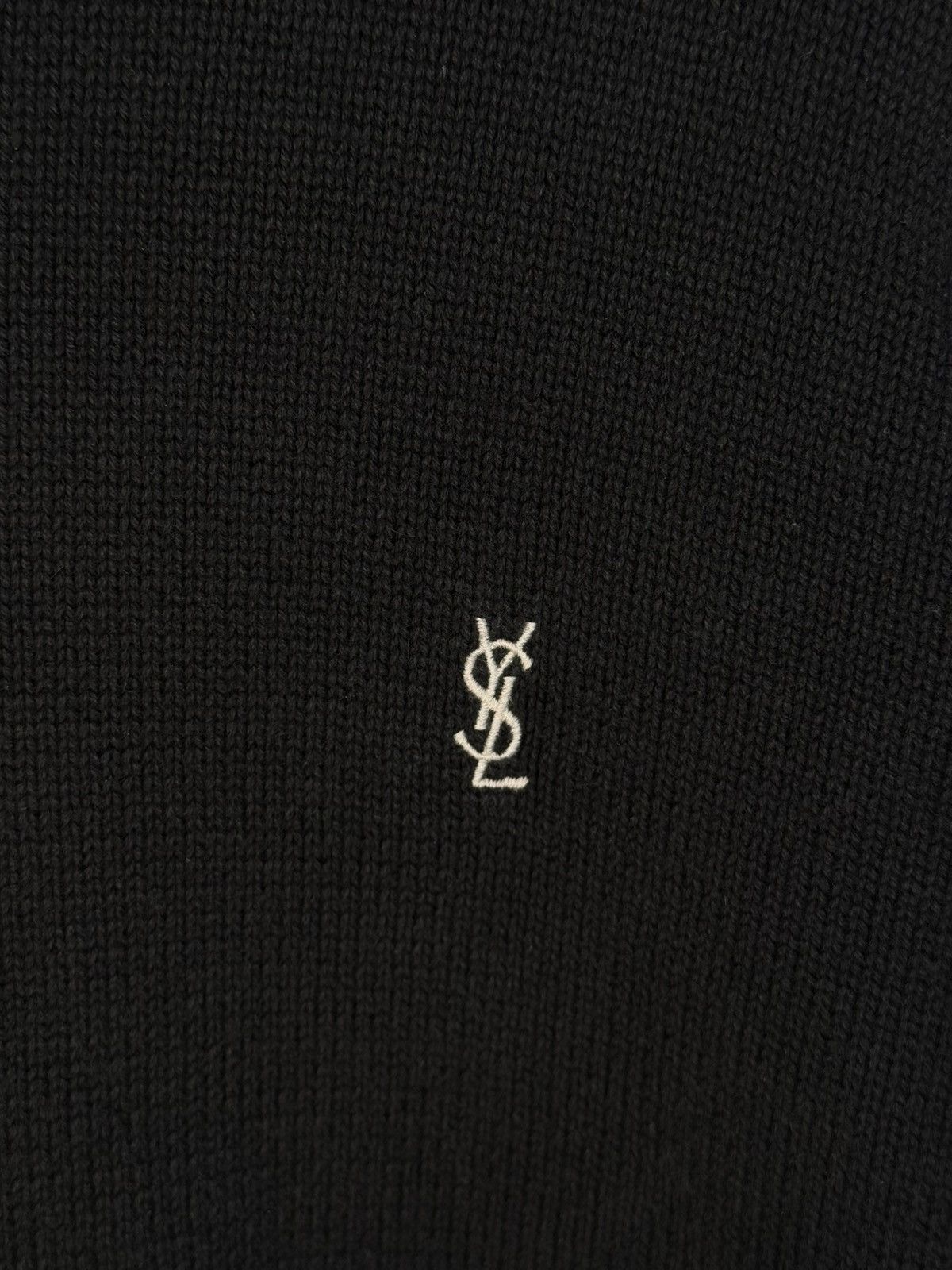 Yves Saint Laurent Black YSL Sweater Knit Vintage Yves Saint Laurent Sweatshirt Size US L / EU 52-54 / 3 - 3 Thumbnail