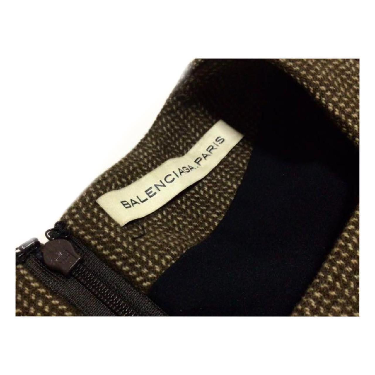 Balenciaga Balenciaga Tweed Wool Pocket 3/4 Sleeve A Line Dress Size XS / US 0-2 / IT 36-38 - 3 Thumbnail