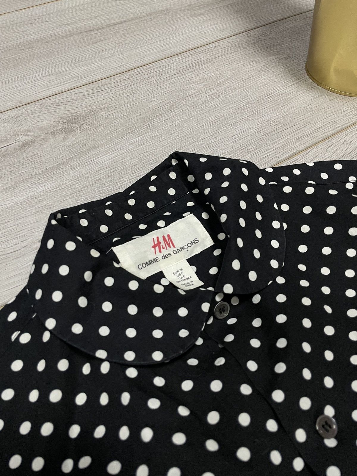 Comme des Garcons Comme Des Garcons HM Polkadot Longsleeve Shirt buttons Size M / US 6-8 / IT 42-44 - 2 Thumbnail