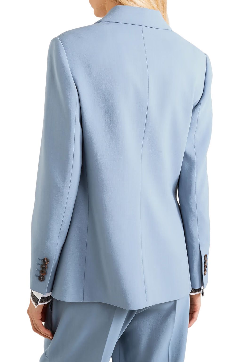 Brunello Cucinelli o1y0725 Blazer in Pastel Blue Size XS / US 0-2 / IT 36-38 - 4 Thumbnail