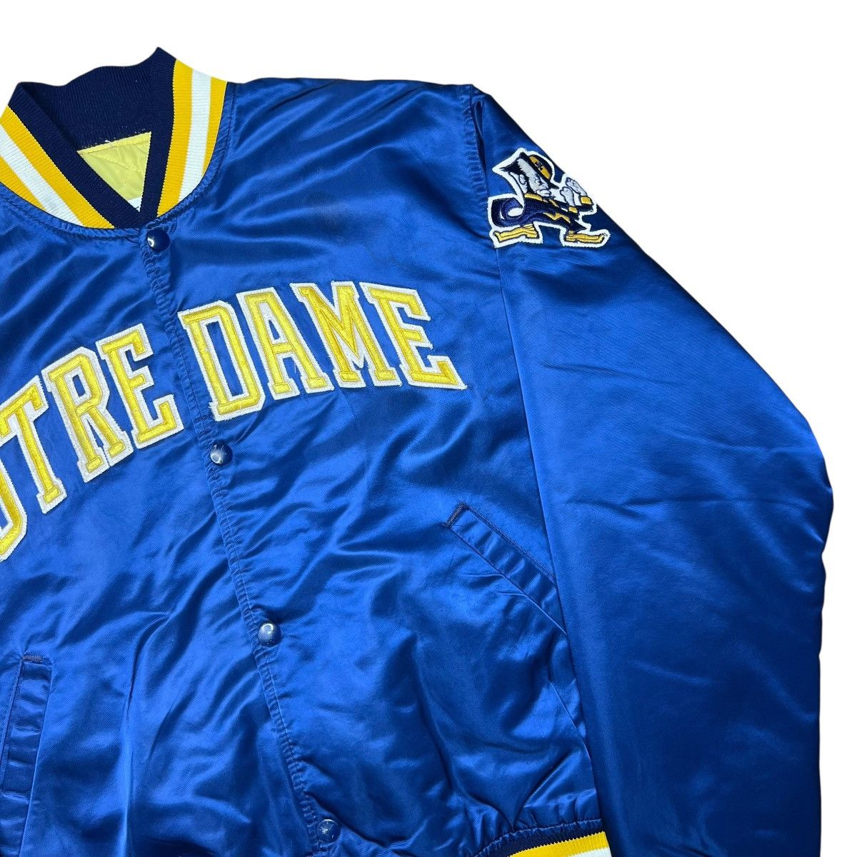 Starter Notre Dame Fighting Irish Starter Spell Out Satin Jacket Size US L / EU 52-54 / 3 - 17 Thumbnail