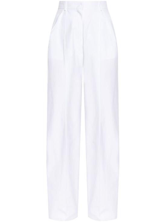 Sportmax SPORTMAX Women Straight Pants 12131142600 001 White Size 26" / US 2 / IT 38 - 1 Thumbnail