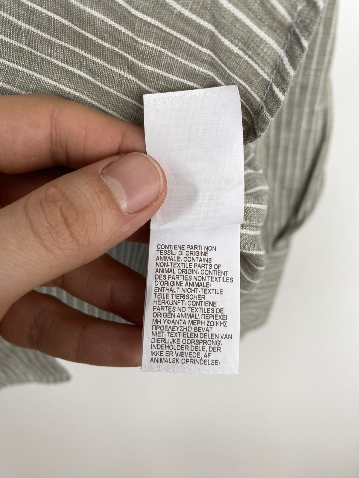 Brunello Cucinelli Brunello Cucinelli Linen Striped Shirt Size US XXL / EU 58 / 5 - 11 Thumbnail